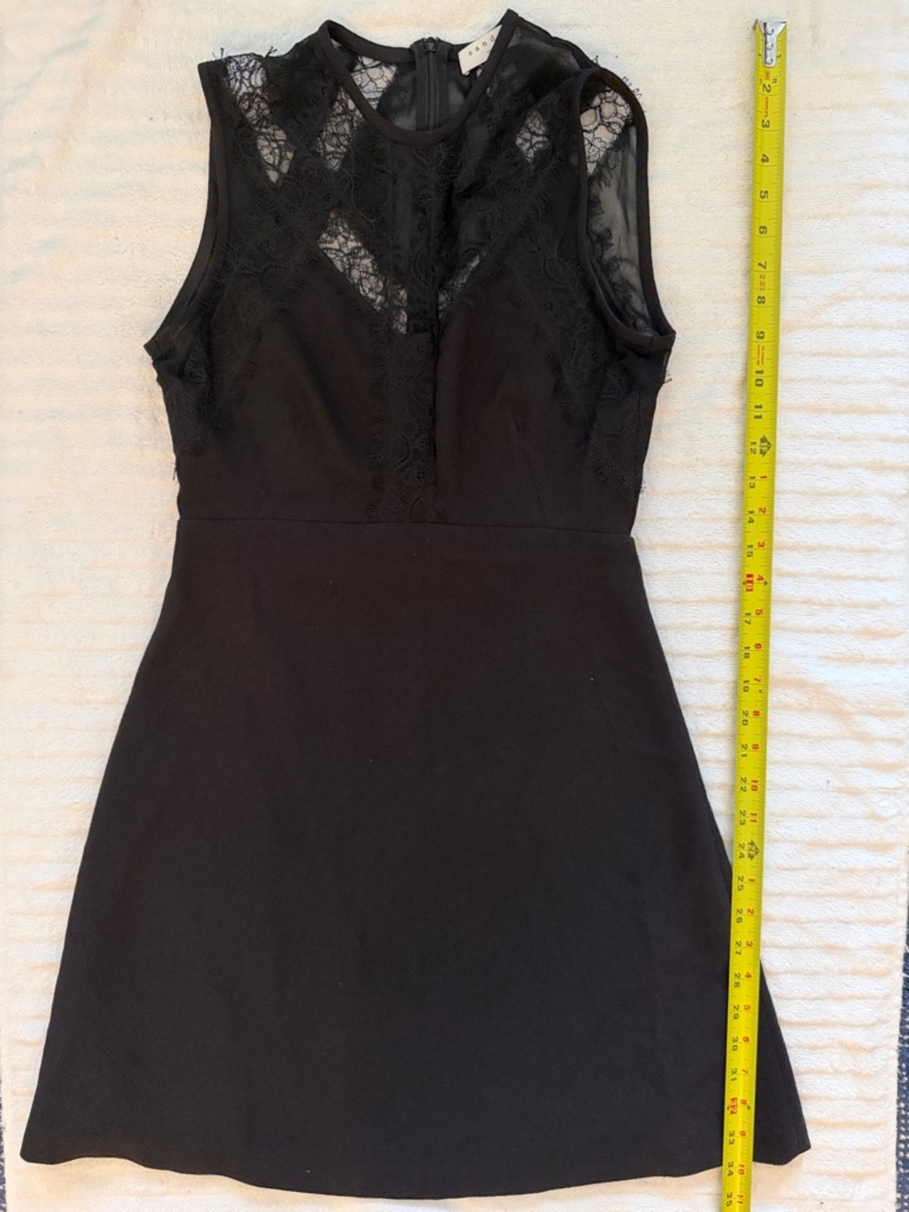 GBG Los Angeles Black Lace Yoke Sleeveless Dress